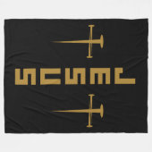 JESUS Nail Cross Christliches Vertrauen für Gläubi Fleecedecke (Vorderseite (Horizontal))