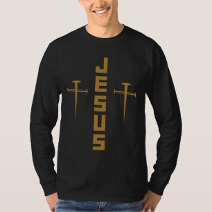 JESUS Nail Cross Christliches Vertrauen für Gläubi T-Shirt