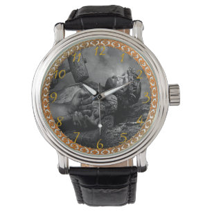Jesus Nail Large Clock Armbanduhr