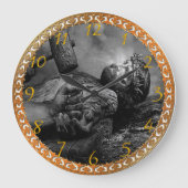 Jesus Nail Large Clock Große Wanduhr (Vorderseite)