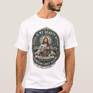 Jesus Nail Tech Nageldesigner T-Shirt Inspirierend