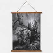 Jesus Nail Wandteppich Mit Holzrahmen (Vorderseite)