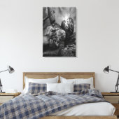 Jesus Nail Wrapped Canvas Leinwanddruck (Insitu (Schlafzimmer))