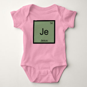 Jesus Name Chemie Element Periodensystem Baby Strampler