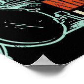 Jesus Name I Play Drums God Drumming Music Christi Poster (Ecke)