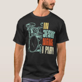Jesus Name ich spiele Trommeln Gott trüben Musik C T-Shirt (Vorderseite)