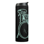 Jesus Name ich spiele Trommeln Gott trüben Musik C Thermosbecher (Nach links gedreht)