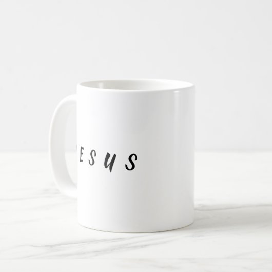 Jesus-Name Kaffeetasse (Vorderseite Links)
