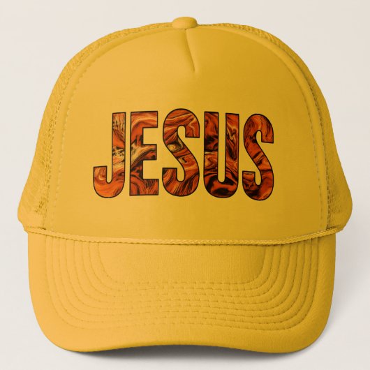 Jesus name on a cap truckerkappe (Vorderseite)