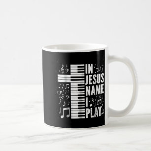 Jesus Name Piano Keyboard Christliche Anbetung Kaffeetasse