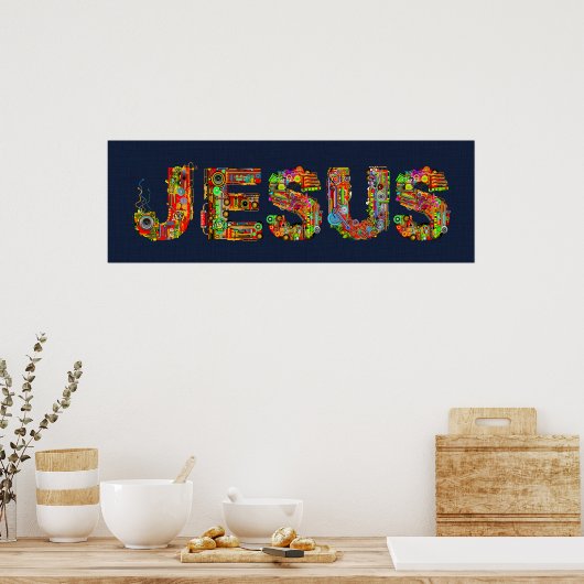 JESUS NAME POSTER (Küche)