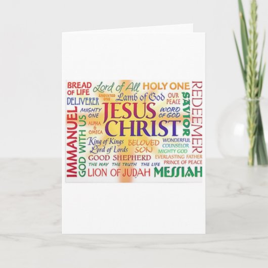 JESUS - Name vor allem Karte (Vorderseite)