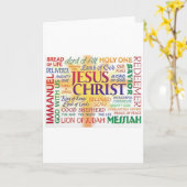 JESUS - Name vor allem Karte (Gelbe Blume)