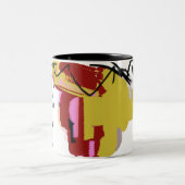 Jesus-Name Zweifarbige Tasse (Mittel)