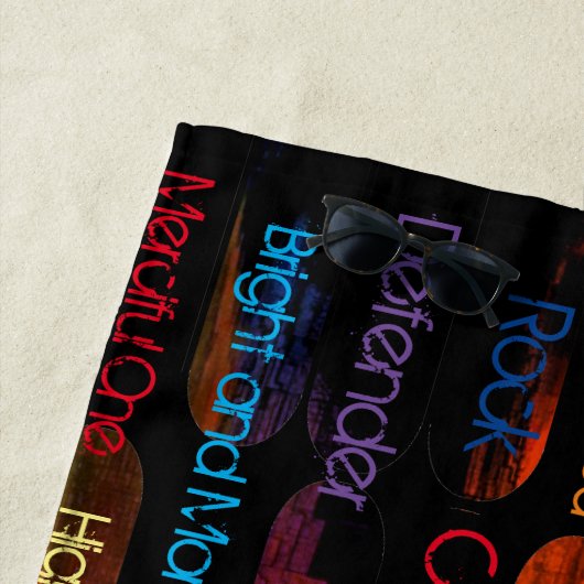 Jesus-Namen und Attribute Yoga Mat Strandtuch (Beispiel)