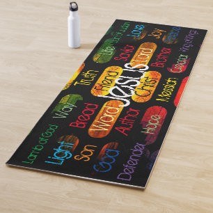 Jesus-Namen und Attribute Yoga Mat Yogamatte