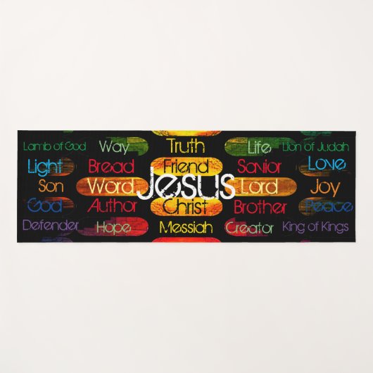 Jesus-Namen und -Attribute Yogamatte (Vorderseite (Horizontal))