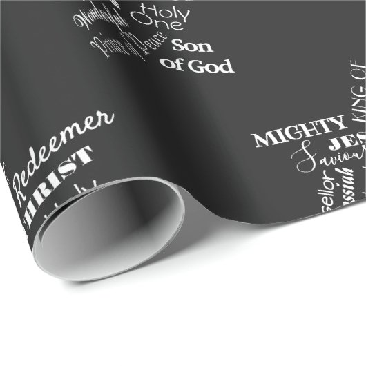 Jesus' Names Weihnachtswrapping Paper B Geschenkpapier (Rolleneckpunkt)