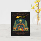 Jesus Nativity Christian Christmas Bible Pjs Toddl Karte (Gelbe Blume)