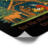 Jesus Nativity Christian Christmas Bible Pjs Toddl Poster (Ecke)