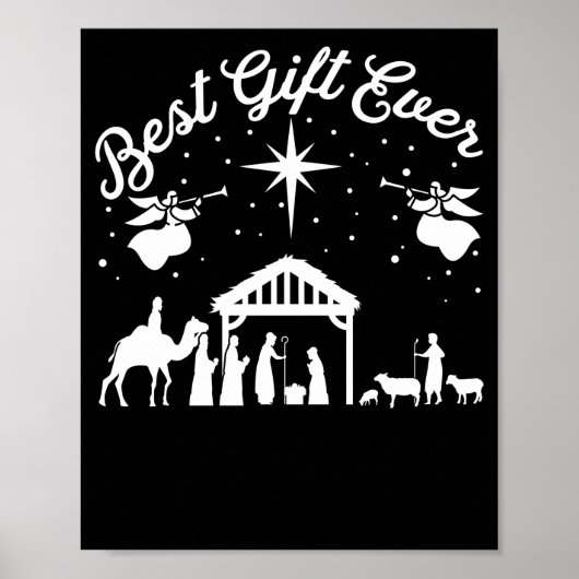 Jesus Nativity Geburtstag Weihnachtsoutfit Poster (Vorne)