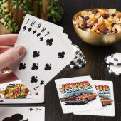 Jesus nehmen das Vintage Muskelauto Spielkarten (In Situ)