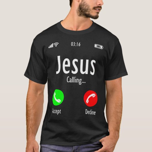 Jesus nennt Christlich T T-Shirt (Vorderseite)
