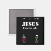 Jesus nennt den Christlichen Glauben Magnet (Vorderseite/Rückseite)