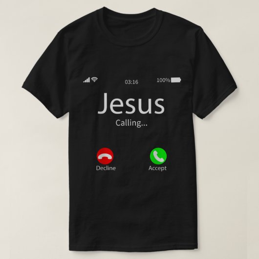 Jesus nennt den Christlichen Gott stolz T-Shirt (Design vorne)