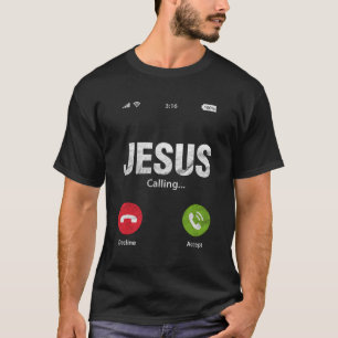 Jesus nennt den lustigen Christlichen Christus-Glä T-Shirt