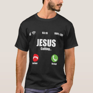 Jesus nennt Shirt Christlich Cross Modern Beli