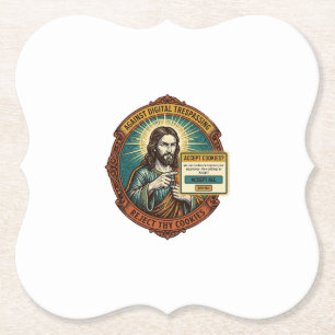 Jesus nervige Cookie-Popup Internetbrowser akzepti Untersetzer