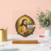 Jesus nervige Software-Update-Popup-Bürohumor Acrylschild (Hochzeit)