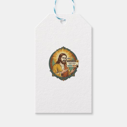 Jesus nervige Software-Update-Popup-Bürohumor Geschenkanhänger (Vorderseite)