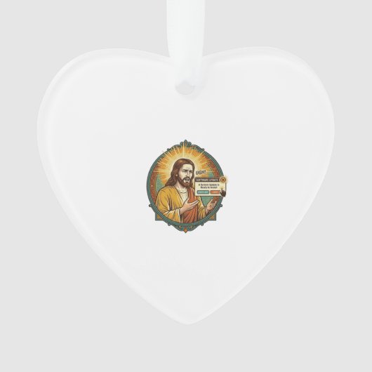 Jesus nervige Software-Update-Popup-Bürohumor Ornament (Vorderseite)
