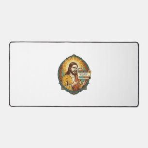 Jesus nervige Software-Update-Popup-Bürohumor Schreibtischunterlage