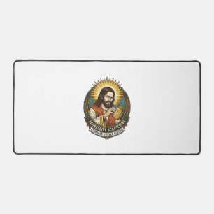 Jesus nerviger Aufkleber Papier Rückstand Shop Schreibtischunterlage