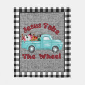 Jesus nimm das Radfeuer Christlich Fleecedecke (Vorderseite)