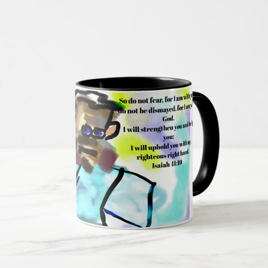 Jesus nimm die Angst weg Tasse (VorderseiteRechts)