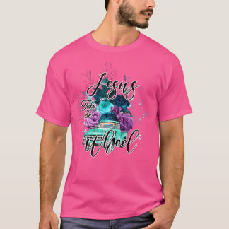 Jesus nimmt das Rad Christlichen Glaube Jesus Gott T-Shirt