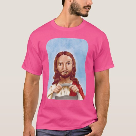 Jesus nimmt das Rad T-Shirt (Vorderseite)