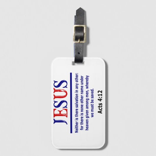 Jesus no other name gepäckanhänger (Vorderseite Vertikal)