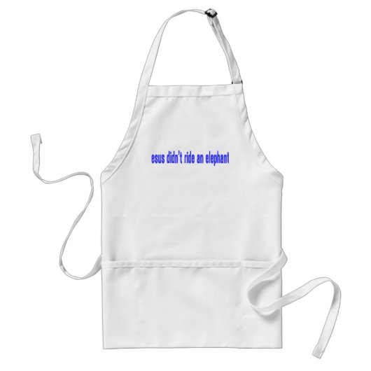 Jesus No Ride Elephant Bumper Schürze (Vorne)