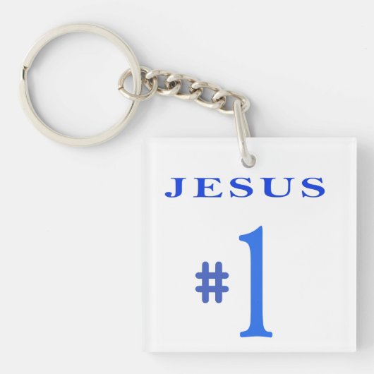 Jesus Nummer 1 Schlüsselanhänger (Vorderseite)