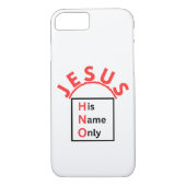 Jesus - Nur sein Name (neues Logo) Case-Mate iPhone Hülle (Rückseite)