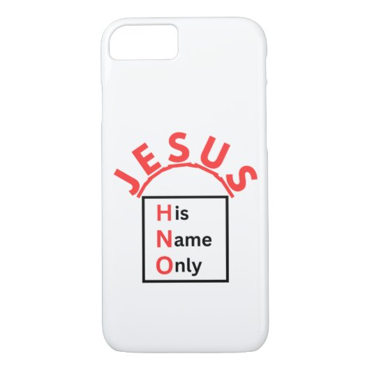 Jesus - Nur sein Name (neues Logo) Case-Mate iPhone Hülle (Rückseite)