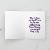 Jesus Oaster Banner Urlaubkarte Feiertagskarte (Innenseite)