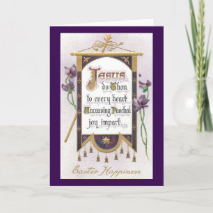 Jesus Oaster Banner Urlaubkarte Feiertagskarte
