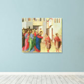 Jesus öffnet die Augen eines Geborenen Menschen Bl Leinwanddruck (Insitu (Holzboden))