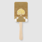 Jesus öffnete die Arme Nägel in den Händen Baum de Fächer (Rückseite)